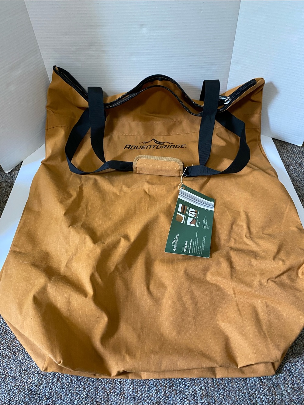 NWT Adventuridge Brown Canvas Pillow Bag Aldis
